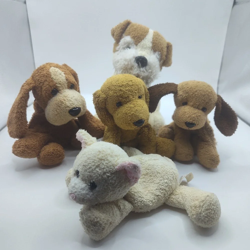 Vintage Russ Luv Pets Bean Bag Plush Lot Tabbies Trixie Bailey Stuffed Dog Cat